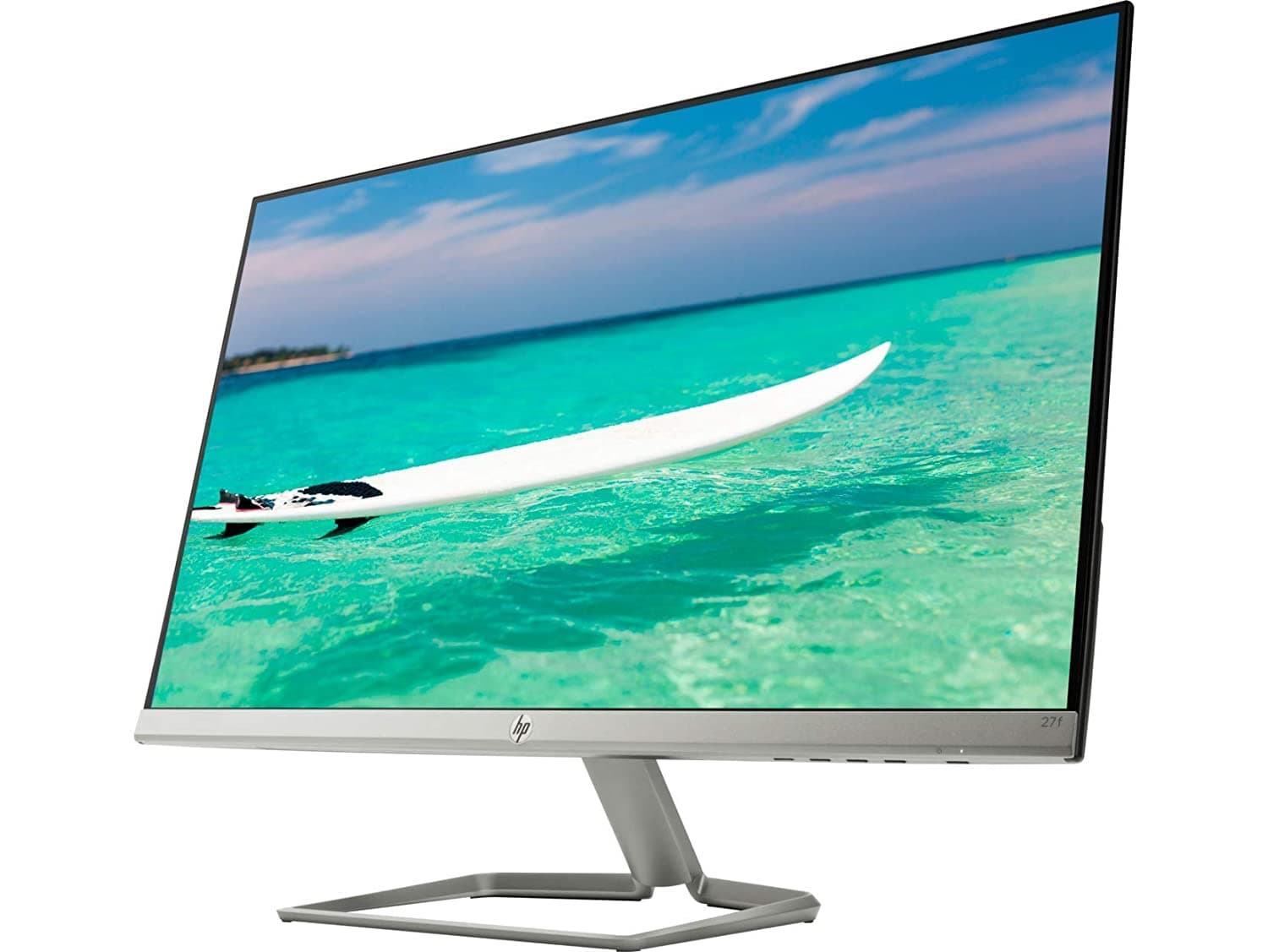 HP 27F - 27" IPS FHD ULTRA SLIM LED MONITOR WITH VGA, 2 x HDMI PORTS