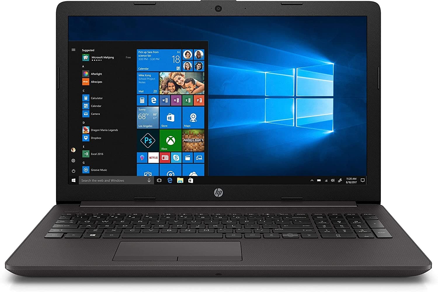 HP LAPTOP 250 G7 CELERON-N4020 / 4GB / 1TB / 15.6” / MAT GREY / DVD RW / ENG + ARABIC / DOS