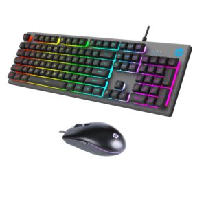 HP - KM300F - USB GAMING KB + MOUSE COMBO COLORFUL BACKLIT LIGHTING