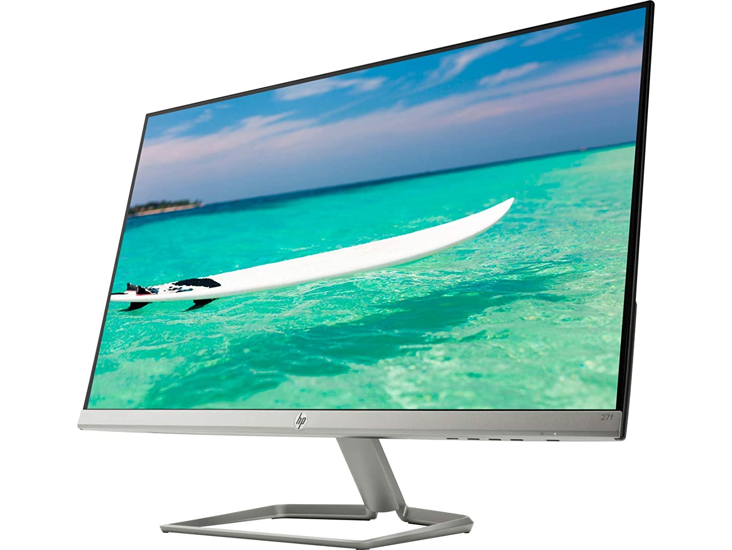HP 27F - 27" IPS FHD ULTRA SLIM LED MONITOR WITH VGA, 2 x HDMI PORTS